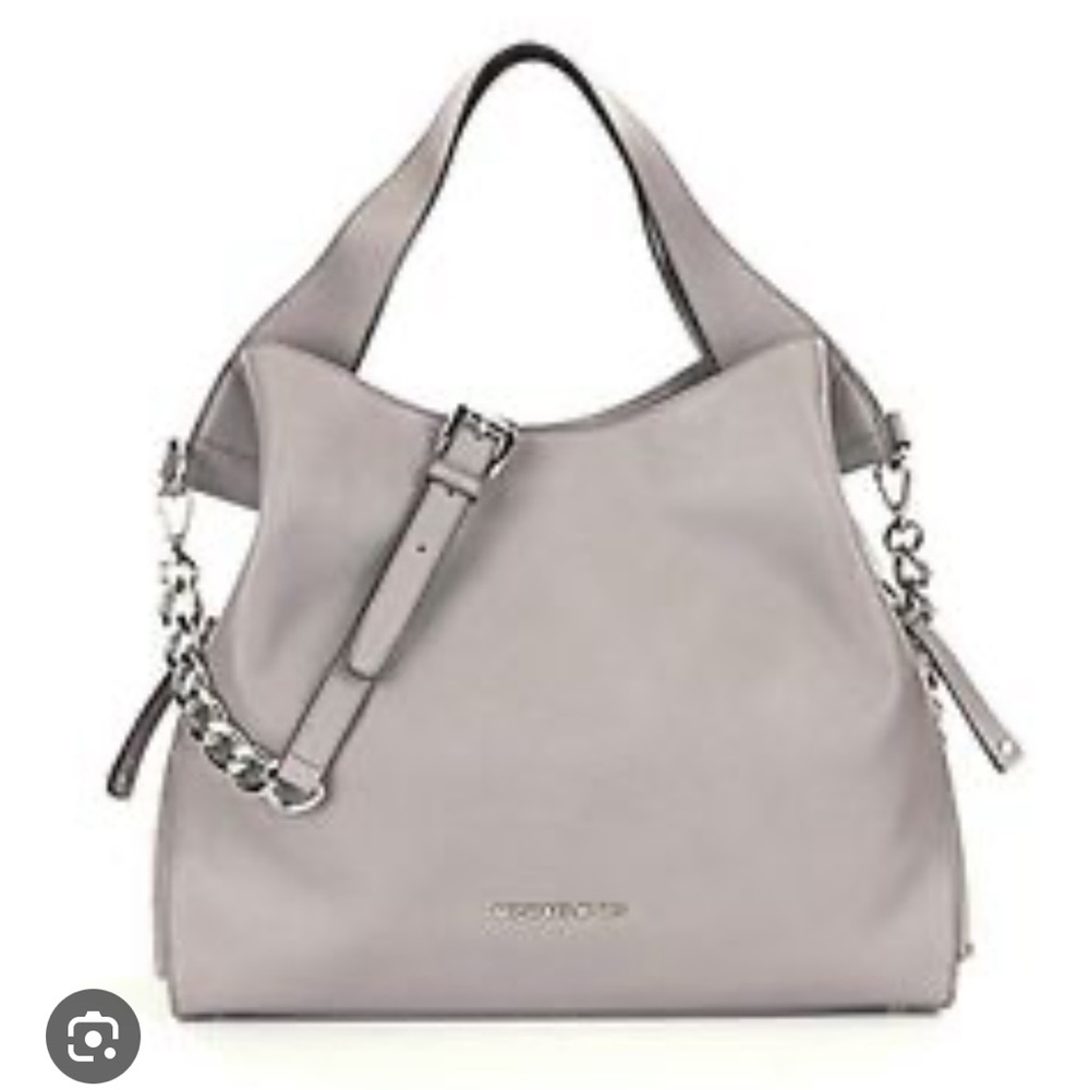 Michael Kors Pearl Grey Devon Shoulder Bag